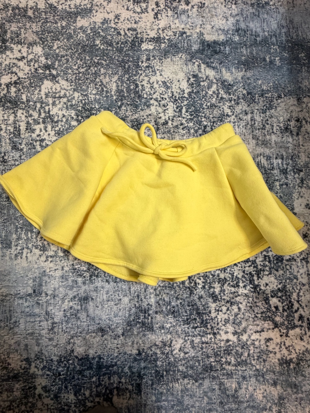 Women's Yellow Athletic Skort with Adjustable Drawstring Waist